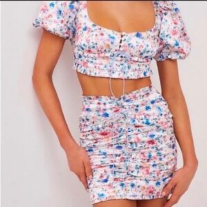 For Love And Lemons Juliet Satin Top & Skirt SET -L-NWT sold out